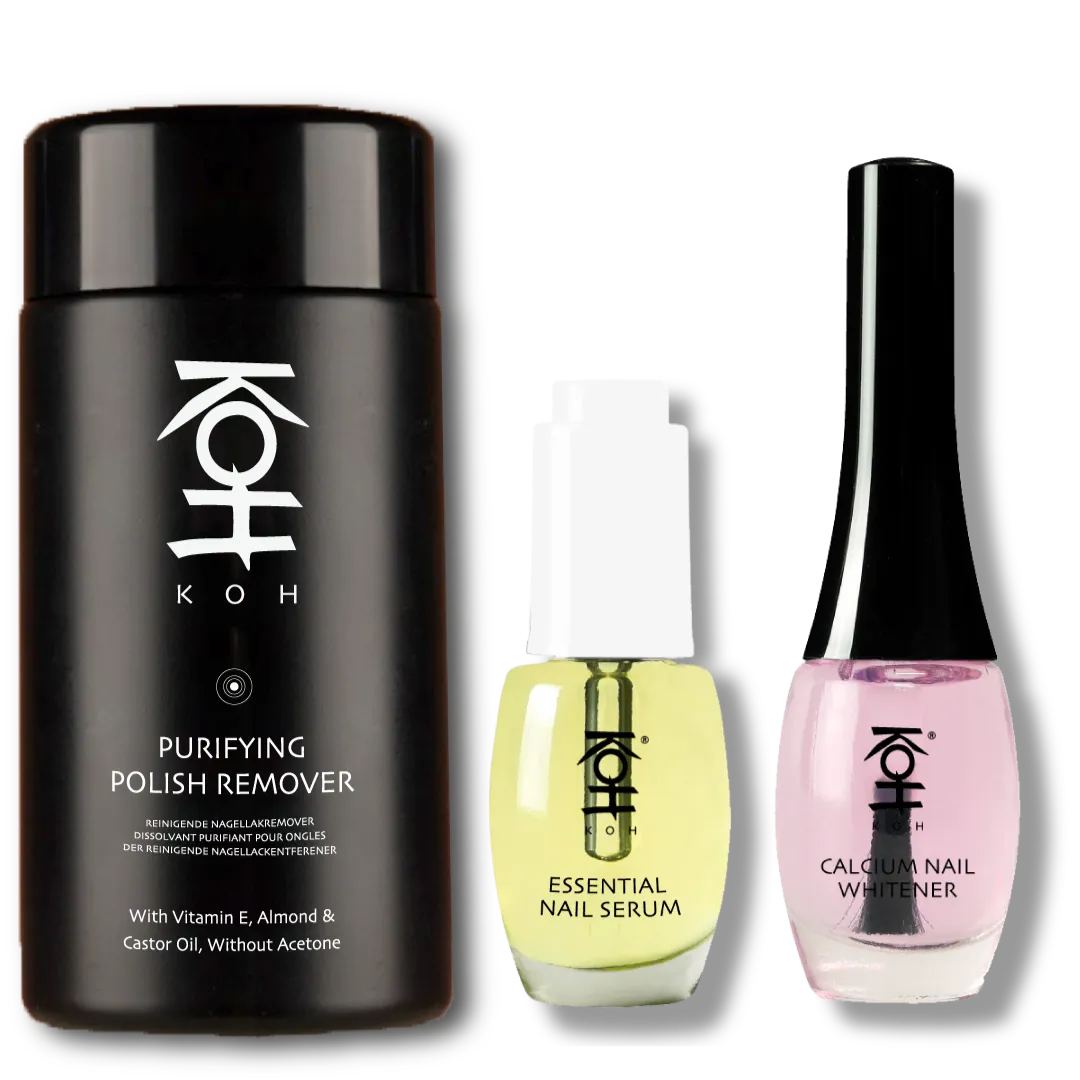 ネイルケア.KOH3ステップ・爪のスキンケアセット.爪のファンデーション