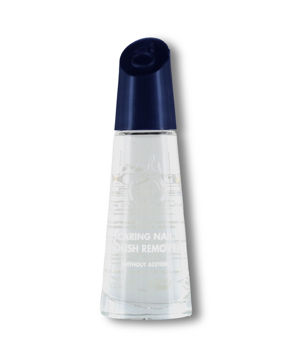 ネイルハードナー エクストラストロングMF (ミニケア付き)のリムーバーボトル。アセトン不使用で爪に優しい処方。