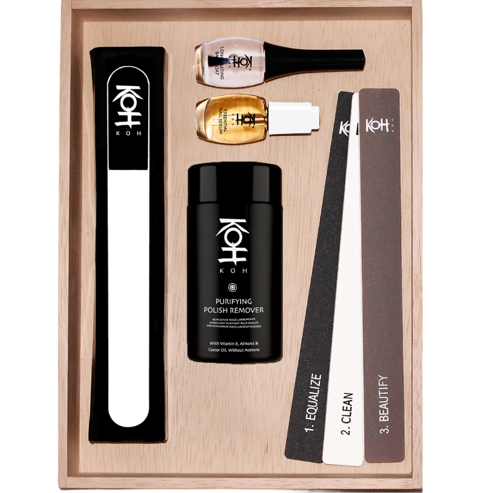 ネイルケア.KOH爪のスキンケア・フルセットSP .ネイルカラー愛好家のためのセット.ベースコート