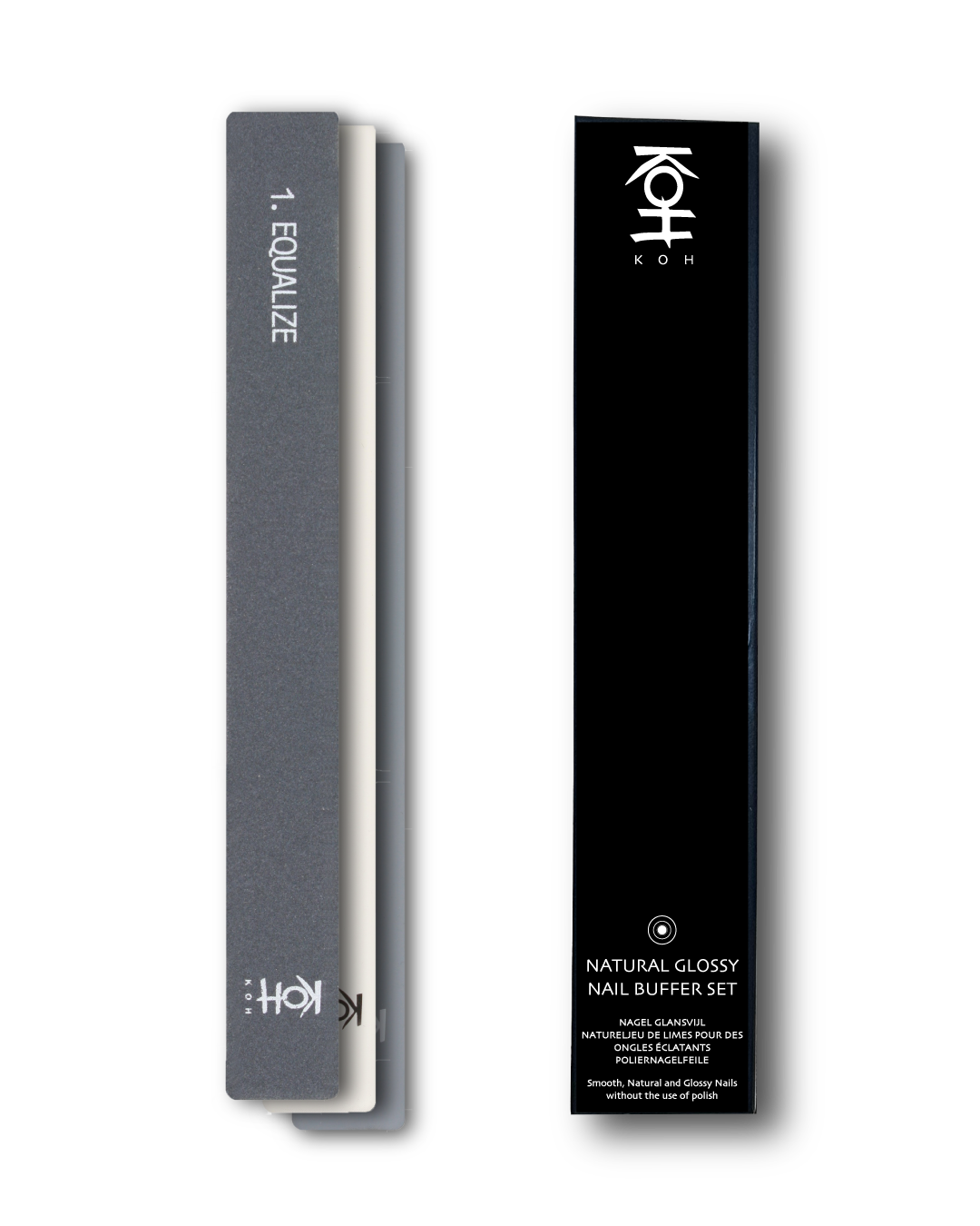 ネイルケア.爪保湿.爪縦線.バッファ.KOHナチュラルグロッシーバッファーセット