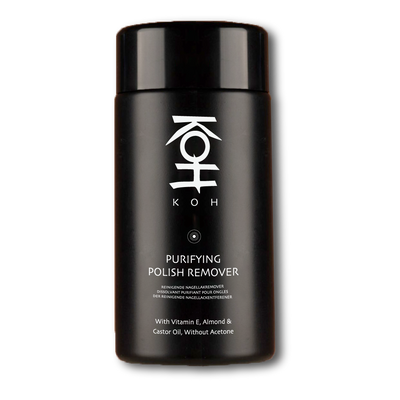 KOH ピュリファイング ポリッシュリムーバー。爪を乾燥させずにマニキュアをやさしく落とす高保湿タイプの除光液。