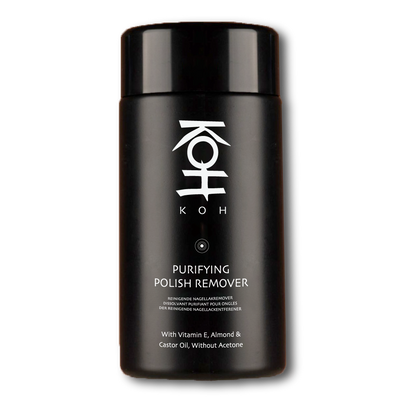 KOH ピュリファイング ポリッシュリムーバー。爪を乾燥させずにマニキュアをやさしく落とす高保湿タイプの除光液。