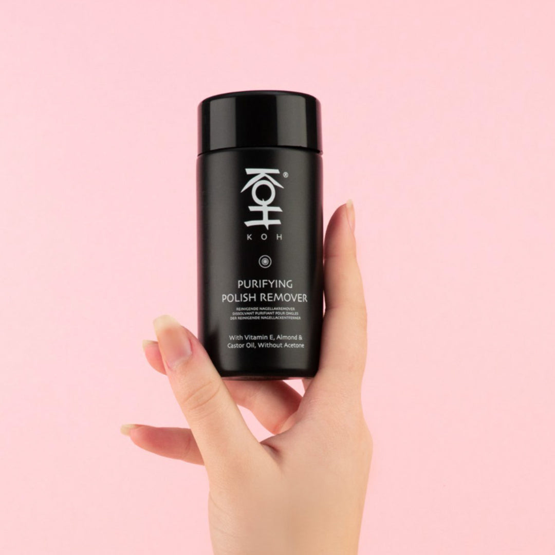 KOH ピュリファイング ポリッシュリムーバーで爪を傷めずにオフする。イメージ画像02